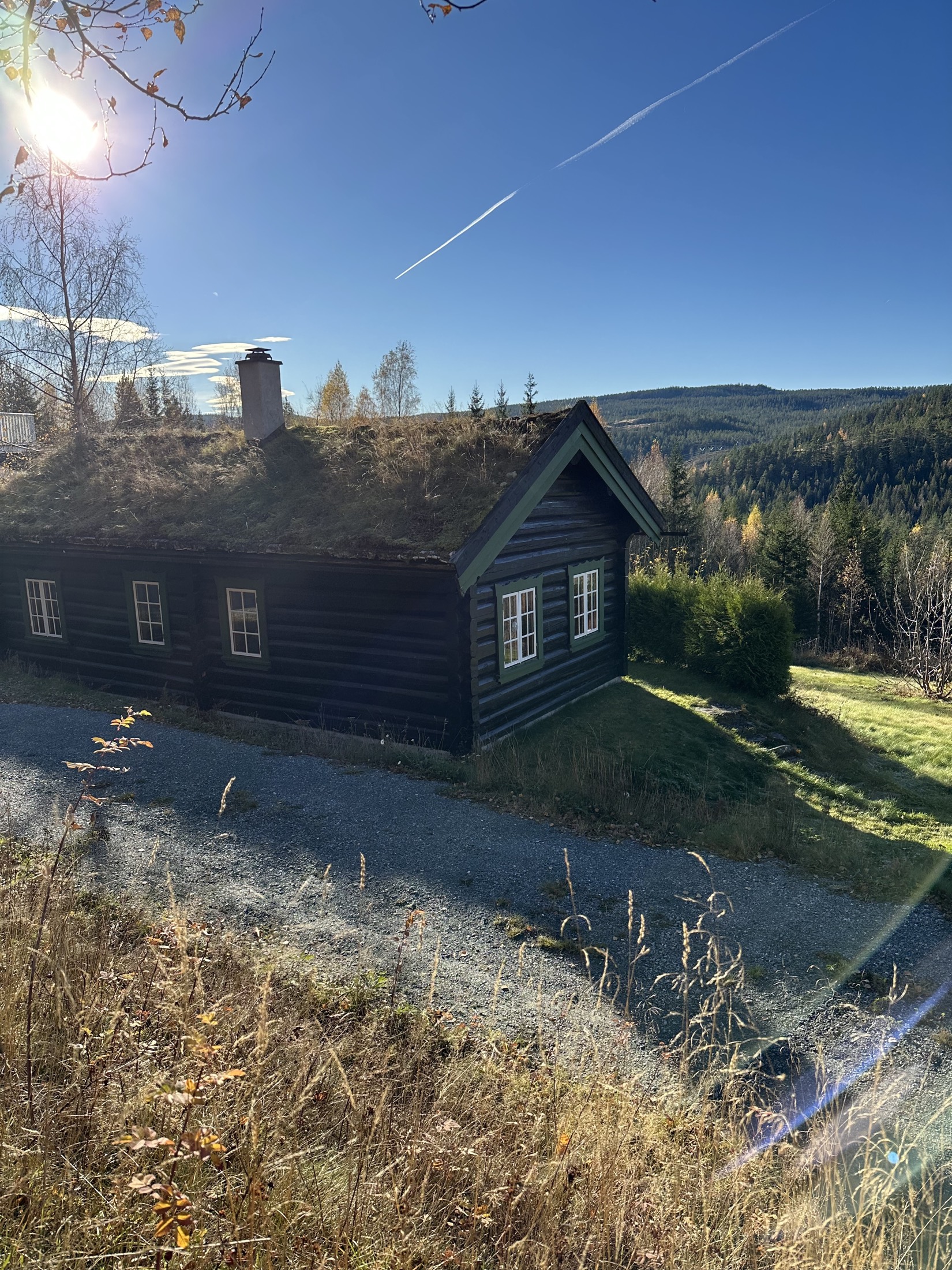 Hytta sett utenfra